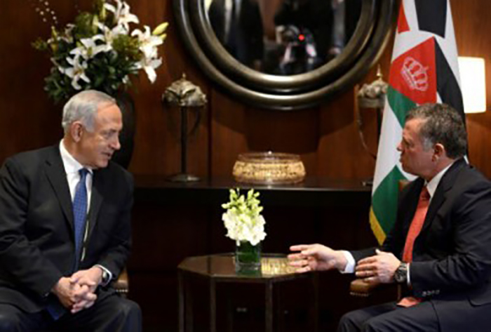 رئيس الوزراء الإسرائيلي نتنياهو اجتمع اليوم مع العاهل الأردني في عمان!