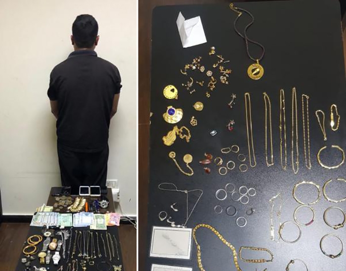 بالصور/ سارق المنازل في قضاء زغرتا وقع بالجرم المشهود عندما حاول بيع المجوهرات المسروقة!