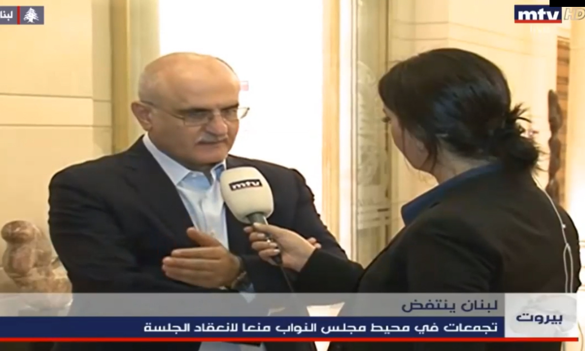 بالفيديو / هذا ما قاله الوزير علي حسن خليل بعد الحديث عن ان موكبه من اطلق النار في وسط بيروت 