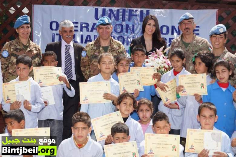  كارين عراوي تتفقد مقر الوحدة الإيطالية في الجنوب