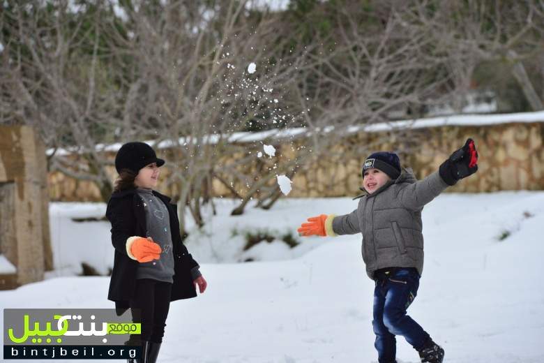 بالفيديو و الصور / سياحة على الثلوج في مارون الراس و بنت جبيل