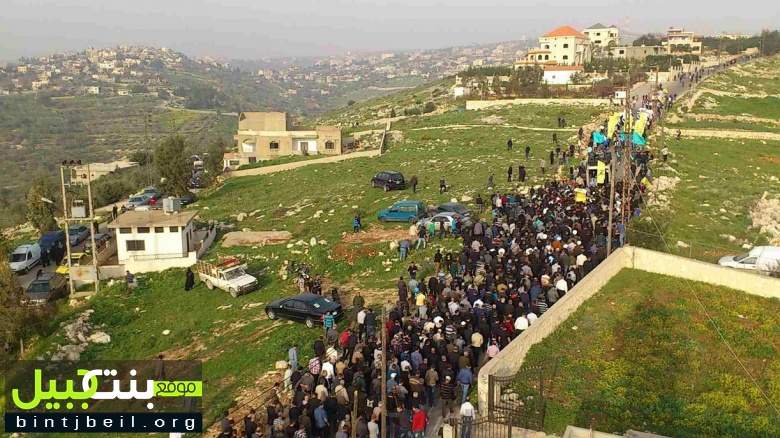 تشيع مهيب للشهيد محمد فؤاد غنوي (علي بلال) في حولا الجنوبية