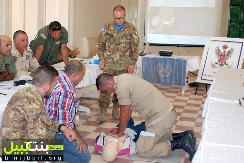 اليونيفيل الإيطالية تنظم دورة تدريبية في الإسعافات الأولية لشرطة بلدية صور