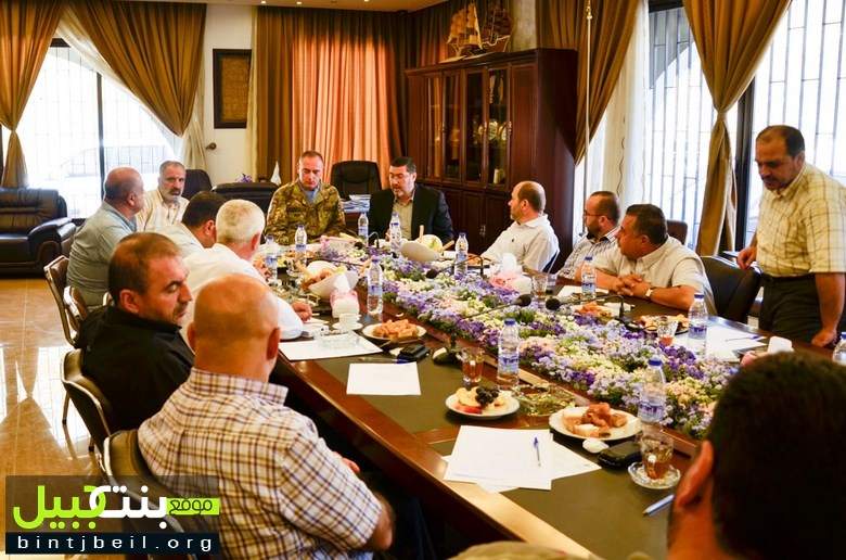 لقاء قائد القطاع الغربي لليونيفيل مع رؤساء بلديات إتحاد بنت جبيل 