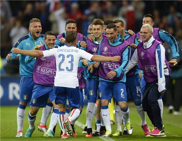 إيطاليا تفتح يورو 2016 بفوز رائع على بلجيكا بهدفين دون مقابل