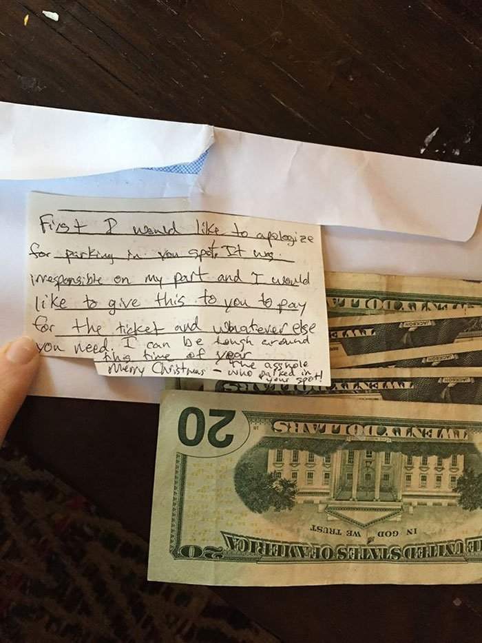 هذه المرأة تركت رسالةُ لمن سرق مكان سيارتها وكان الرد صادماً..