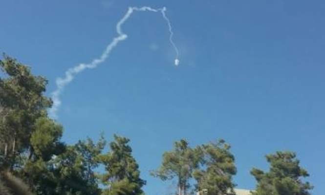بالفيديو / صورة لإطلاق صاروخ باتريوت في الجولان مصدره الجيش الإسرائيلي 
