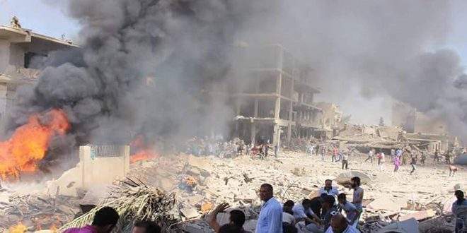 عشرات الضحايا في التفجير الإرهابي الذي وقع في القامشلي في سوريا