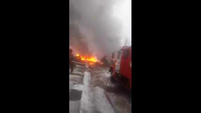 بالفيديو.. شاهد اللحظات الأولى لتحطم طائرة الشحن التركية
