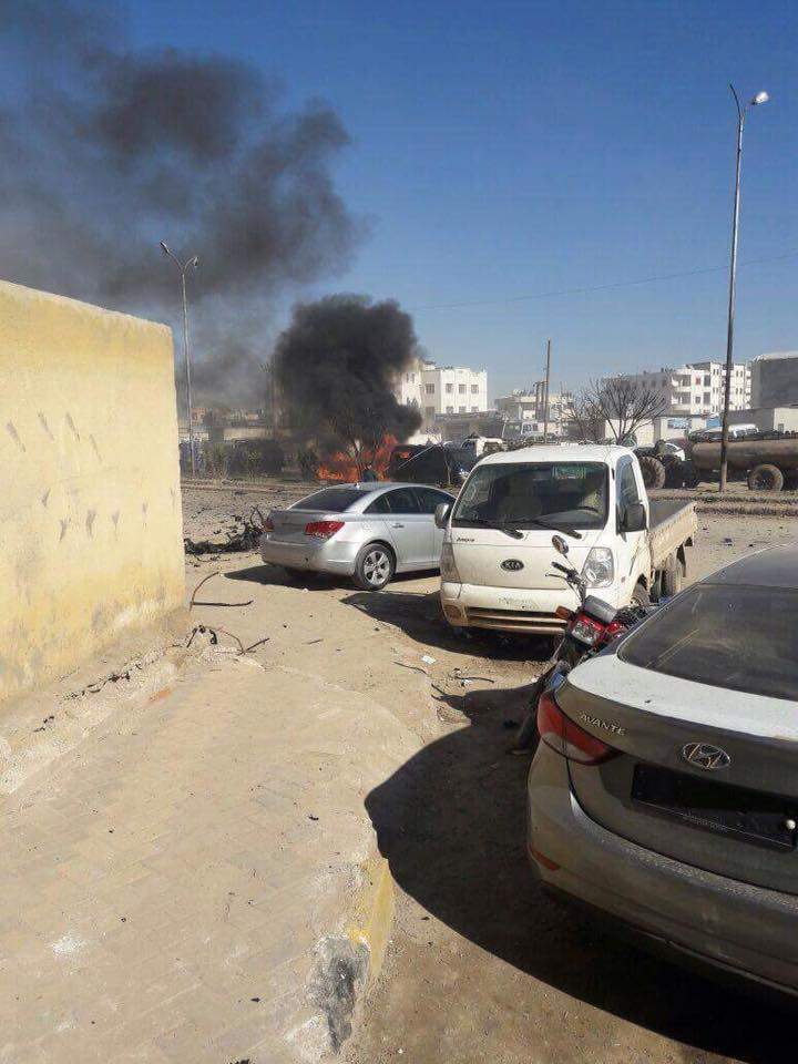 قتلى وجرحى بانفجار سيارة مفخخة في مدينة أعزاز بريف حلب الشمالي