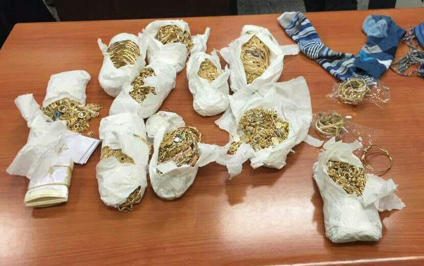 بالصورة/ حاولت تهريب 9كلغ من الذهب إلى لبنان