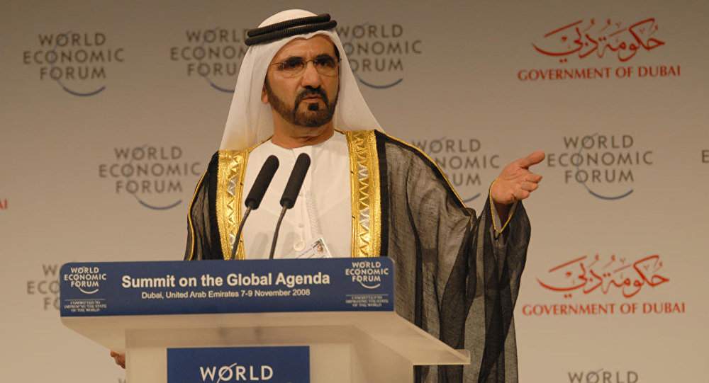 حاكم دبي يؤلف قصيدة لقطر!