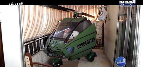 بالفيديو/ لم يكمل تعليمه ولم يركب طائرة...شاب لبناني يصنع هليكوبتر