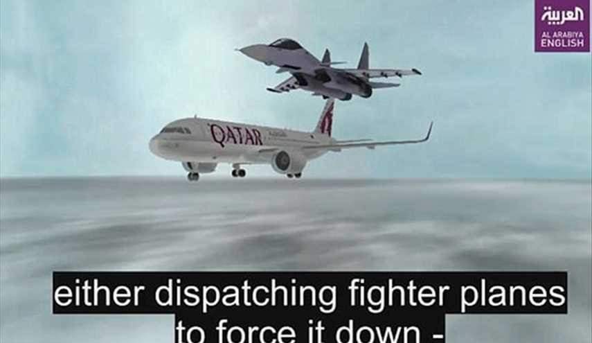 تقرير على قناة &quot;العربية&quot; يهدد بضرب طائرة ركاب &quot;قطرية&quot;!