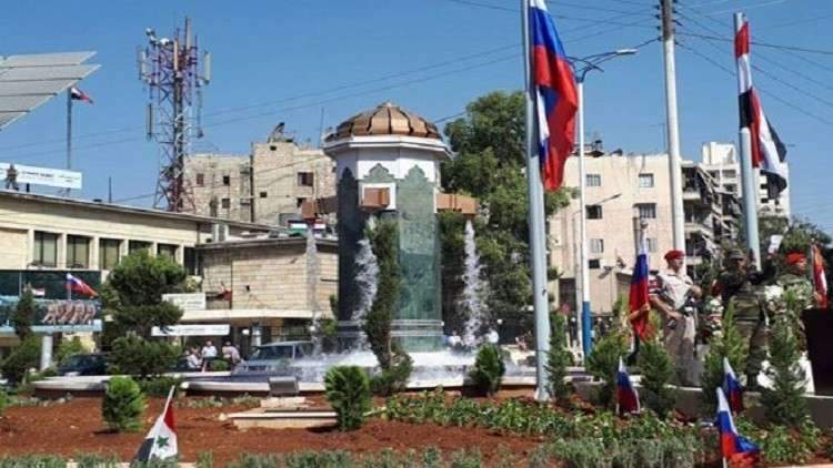 نصب تذكاري في حلب لضحايا الجيشين الروسي والسوري