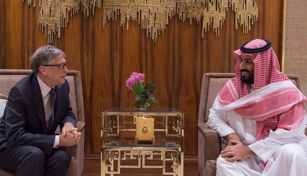 &quot;بيل غيتس&quot; في السعودية...لقاء جمعه بولي العهد