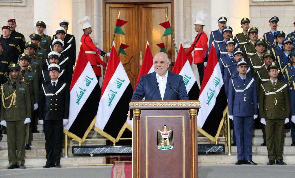 العراق ينتصر...العبادي يعلن رفع علم العراق فوق جميع أراضي البلاد