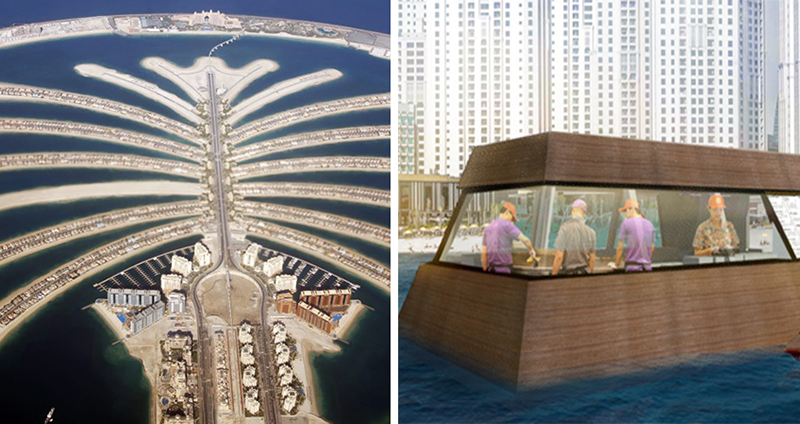سيُبنى داخل المياه...دبي تستعد لإطلاق أكبر مطبخ عائم في العالم!