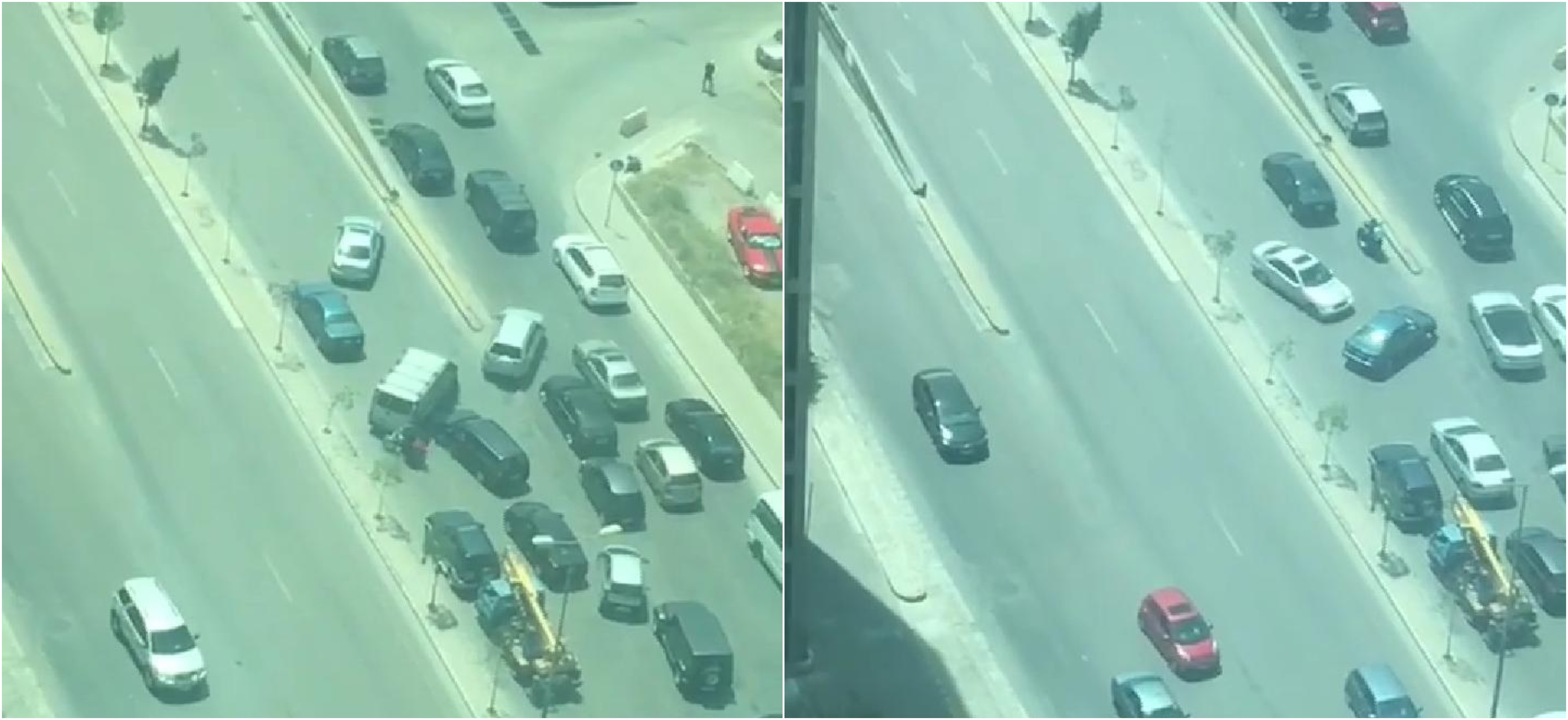 بالفيديو/ سيارة تخرق قوانين السير بالقرب من العدلية بطريقة غير مسبوقة !