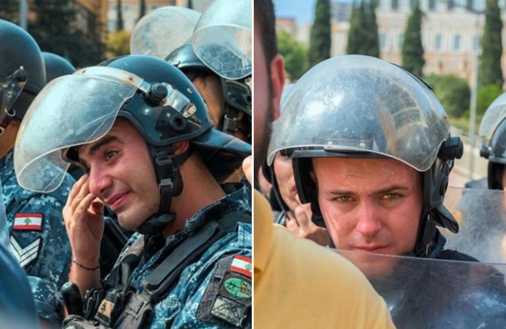 الوجه الآخر لإعتصام الأحد الماضي...صور مؤثرة لعسكريين أمام السراي الحكومي