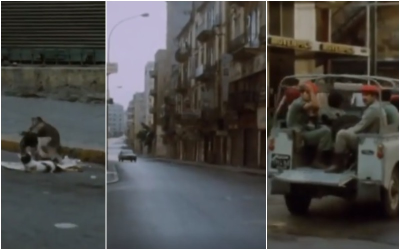 بالفيديو/ بيروت 1975 تشبه بيروت اليوم ولكن الفرق ان فيروس هو السبب لا السلاح والعنف...المحال مقفلة، القطط في الشوارع، دوريات للأمن والاقتصاد في حالة جمود!