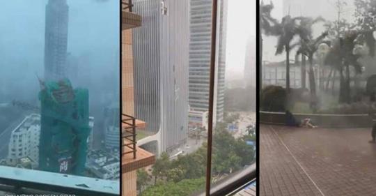 بالفيديو/ مشاهد مرعبة من الاعصار الذي ضرب الصين..أشخاص يطيرون وأبنية تتهاوى !