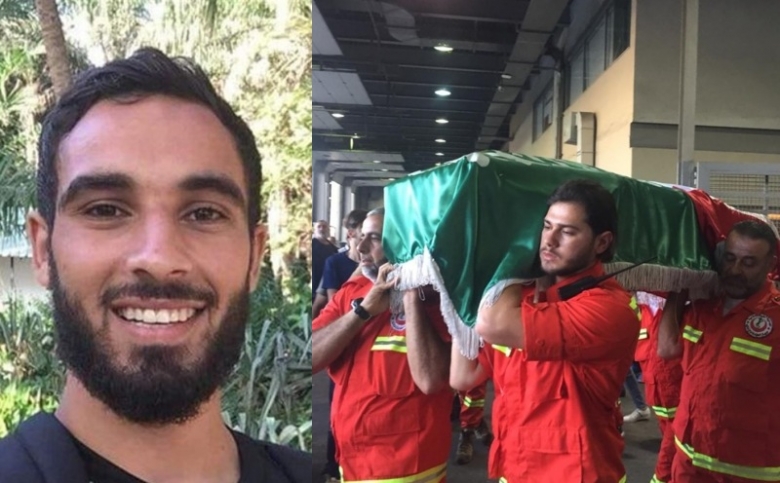 بالصور والفيديو/ وصول جثمان الشّاب البطل حسين فشيخ إلى مطار بيروت 