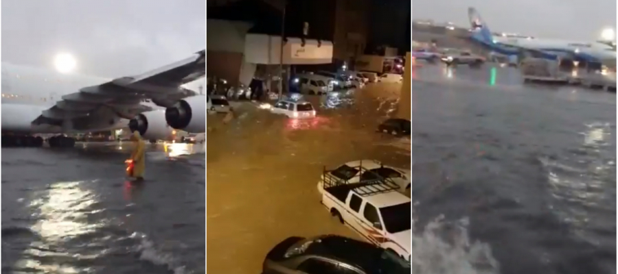 بالفيديو/ مطار الكويت يتحوّل إلى &quot;بحر&quot;!