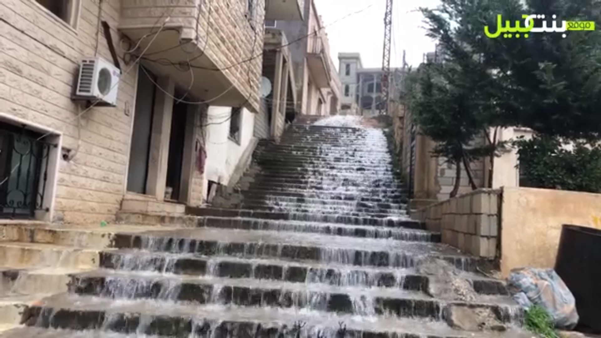 بالفيديو/ الامطار في بنت جبيل قبل قليل