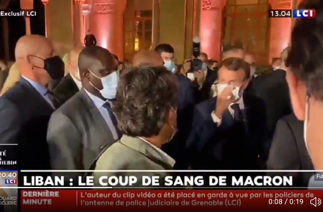 بالفيديو/ ماكرون يوبخ الصحافي الفرنسي الذي كتب مقال عن عقوبات بحق سياسيين لبنانيين في صحيفة &quot;لو فيغارو&quot;:&quot; لقد تصرفت بطريقة غير مهنية وغير مسؤولة&quot;