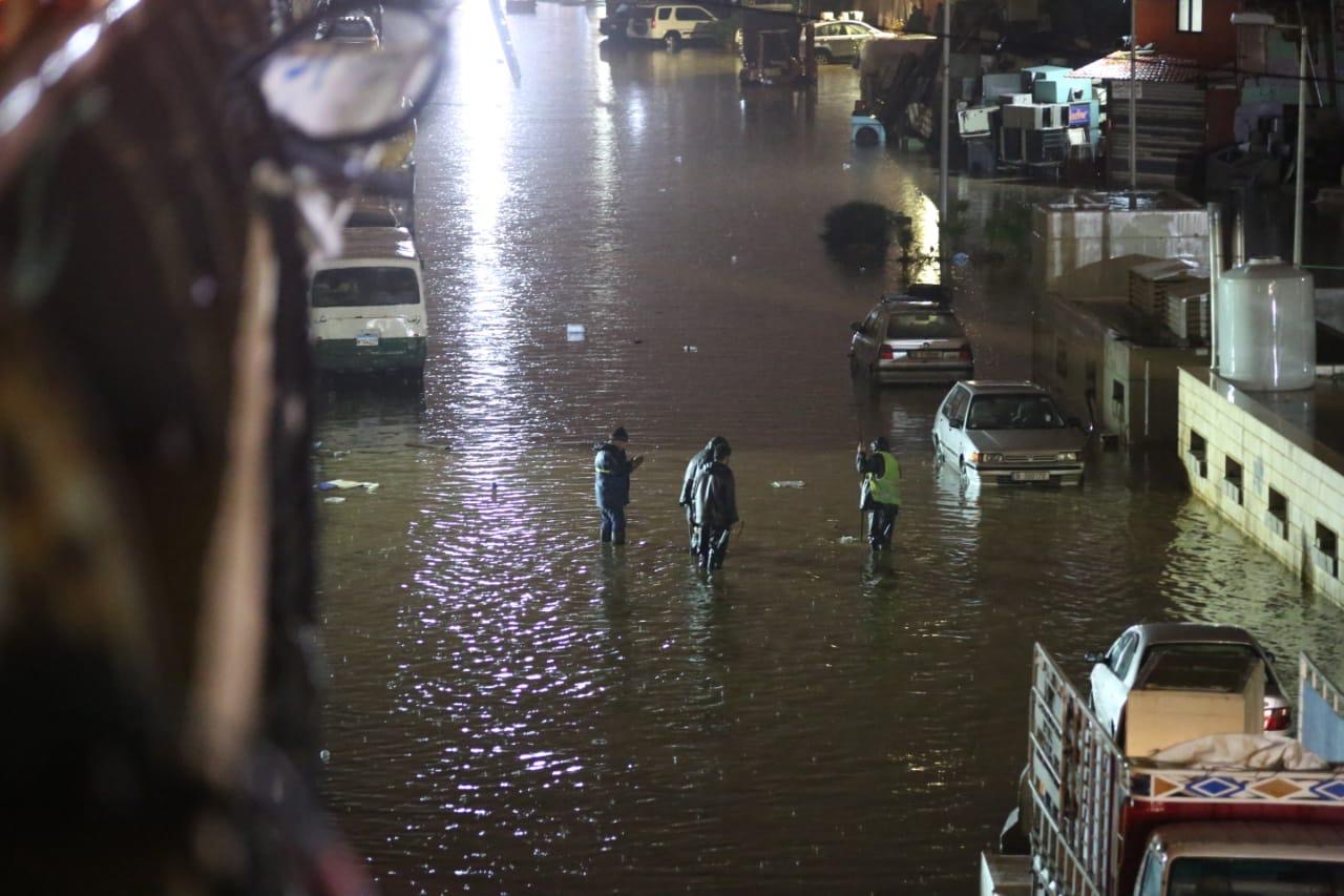 بلدية الغبيري: بدأنا رفع الاضرار عن منطقة السان سيمون جراء الامطار