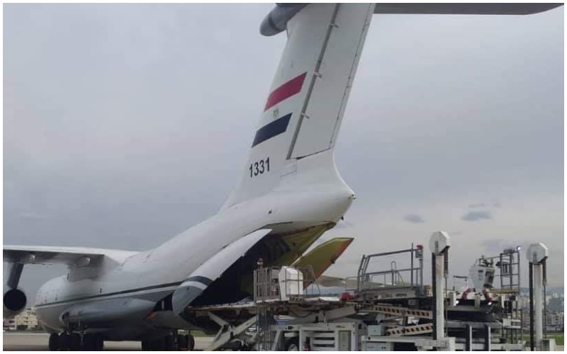 الـ NBN: طائرة مصرية تصل الى مطار بيروت تحمل مساعدات غذائية وطبية