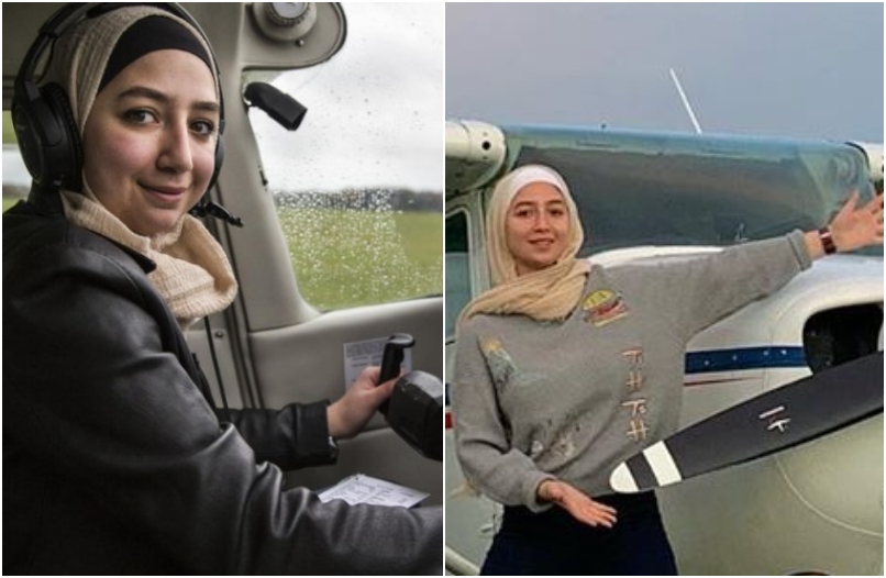 بالفيديو/ &quot;مايا غزال&quot; أول لاجئة سورية تقود طائرة بمفردها في سماء بريطانيا