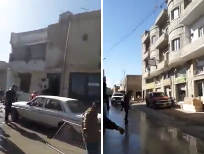 بالفيديو/ تكسير واعتداء على محلات وسيارات للسوريين في عرسال