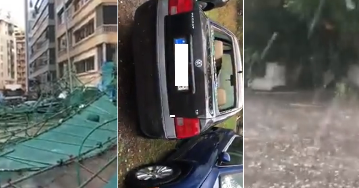 بالفيديو/ العاصفة تضرب لبنان بقوة منذ الساعات الأولى.. إنقلاب الأشجار وعواميد الكهرباء وتكسر زجاج السيارات