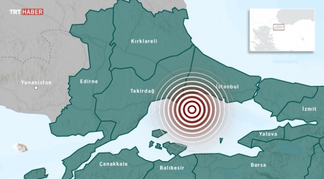 هزة أرضية قوية بلغت 4.7 درجات على مقياس ريختر ضربت تركيا وشعر بها سكان اسطنبول ومحيطها 