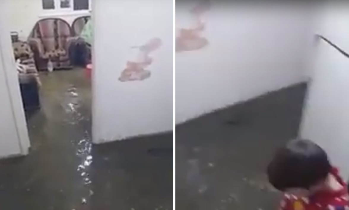 بالفيديو/ مياه الأمطار تُغرق منزلاً في التبانة &ndash; طرابس