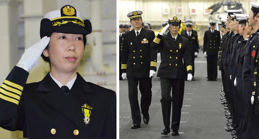 مع تراجع عدد العسكريين الذكور في اليابان...للمرة الأولى، إمرأة تتولى قيادة مجموعة سفن حربية