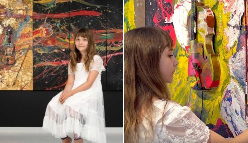 بالفيديو/ &quot;أليتا&quot; إبنة الـ12 عاماً أصغر فنانة تشكيلية في العالم تحقق ملايين الأرباح: سعر لوحتها بين 5 و10 آلاف دولاراً وأقامت معرضها الأول بعمر العامين!
