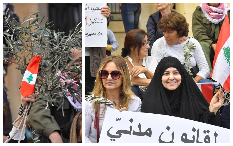 بالصور/ مسيرة من المتحف إلى ساحة الشهداء...&quot;رفضاً لمنطق التخويف من الحرب الأهلية&quot;!