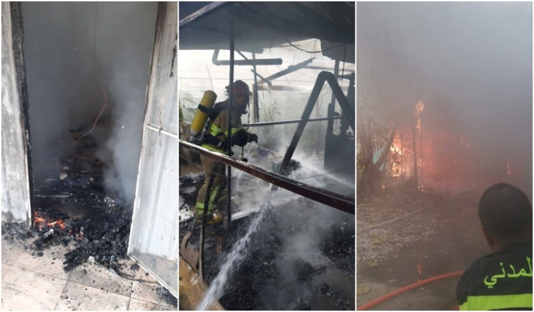 بالصور/ إندلاع النيران داخل مدرسة في سهل منيارة وإخلاء التلاميذ والمعلمين 
