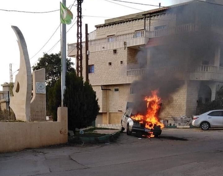 بالصورة/ أبلغه الدرك بقرار حجز سيارته فقام بحرقها في مجدل سلم!