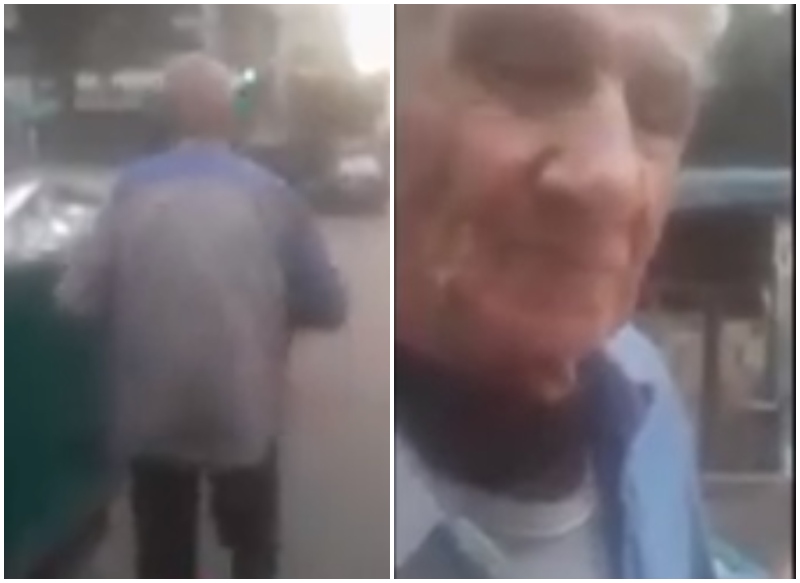 بالفيديو/ مشهد مؤسف في لبنان...مسن يأكل من مكب النفايات..ولسان حاله:&quot;الله كبير&quot;!