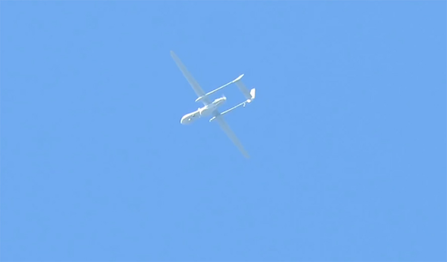 بالصورة / تحليق مكثف وعلى علو منخفض للطائرات التجسسية الاسرائيلية &quot;هيرون&quot; فوق مناطق متعددة بقضاء بنت جبيل 