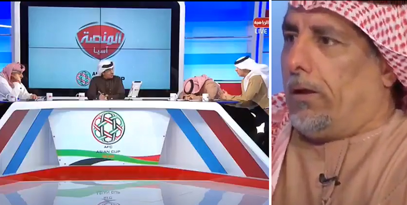 بالفيديو/ خلال بث مباشر...محلل قنوات دبي الرياضية يسقط مغشيا عليه بعد نوبة بكاء